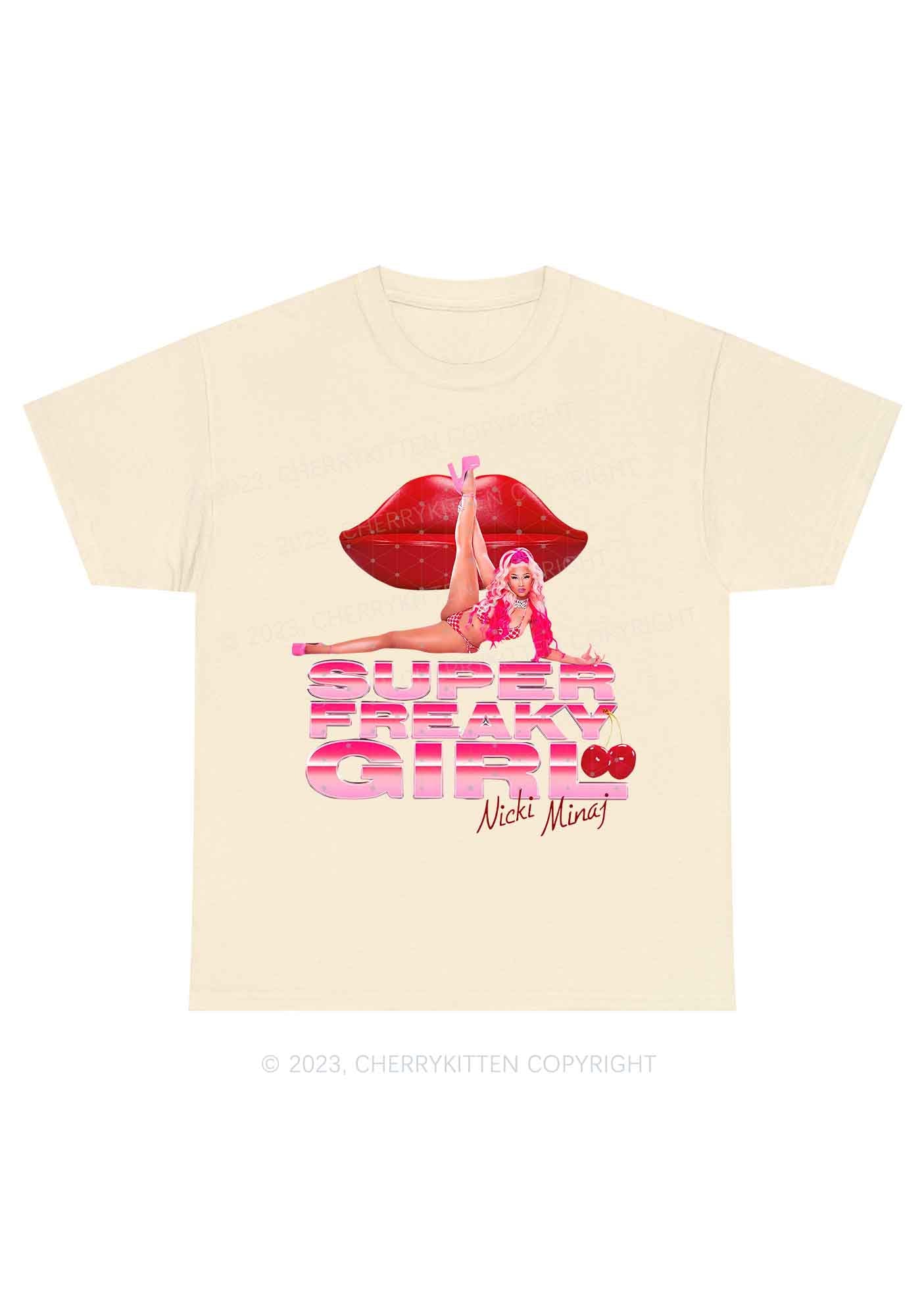 Super Freaky Girl Y2K Chunky Shirt Cherrykitten