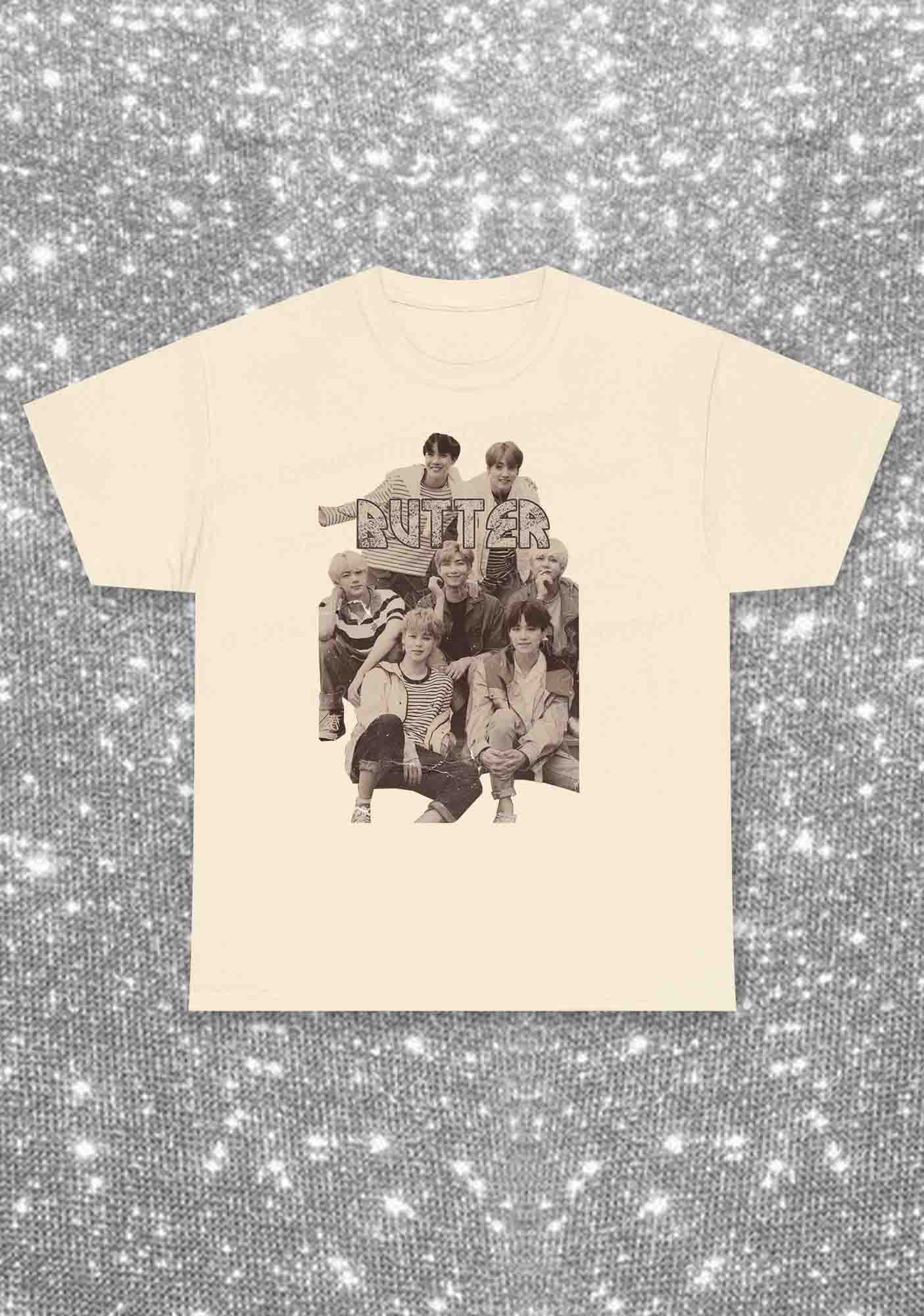 Vintage Butter Bangtan Kpop Y2K Chunky Shirt Cherrykitten