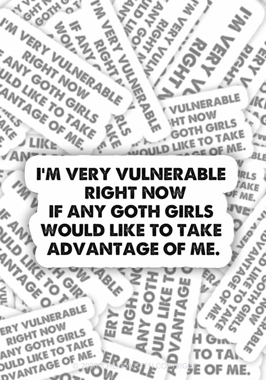 Im Vulnerable 1pc Y2K Sticker Cherrykitten