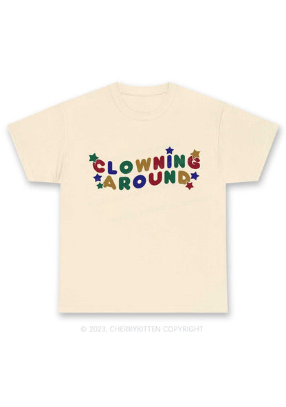 Clowning Around Y2K Chunky Shirt Cherrykitten