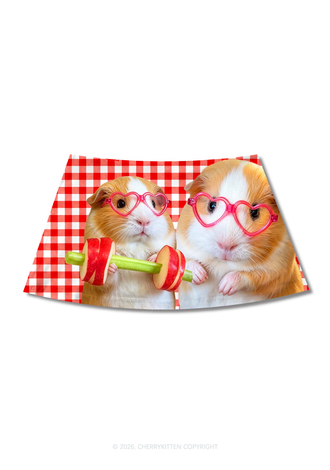 Two Guinea Pigs Y2K Print Mini Skirt Cherrykitten