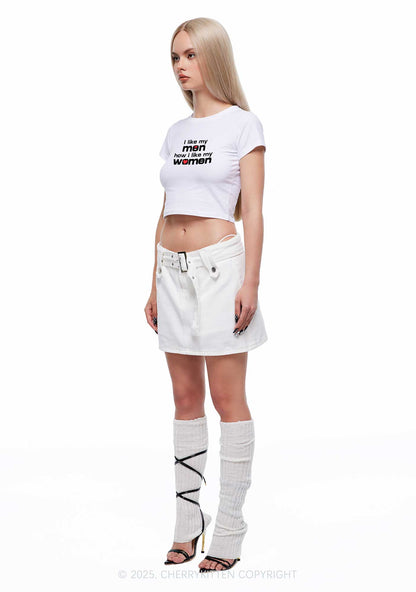 I Like My Men Pride Y2K Baby Tee Cherrykitten