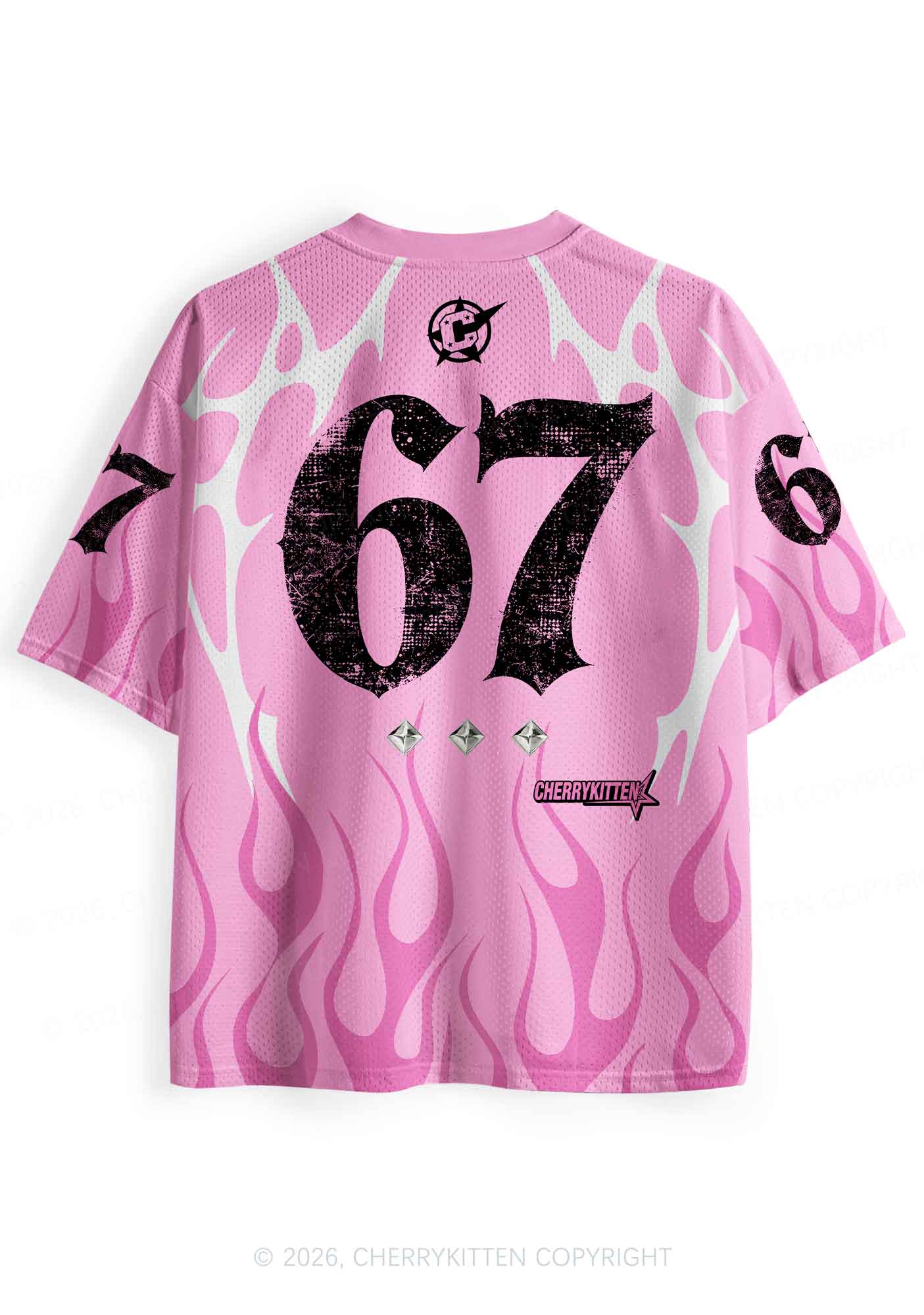 Choke Me Black Cross Y2K Sport Jersey Shirts Cherrykitten