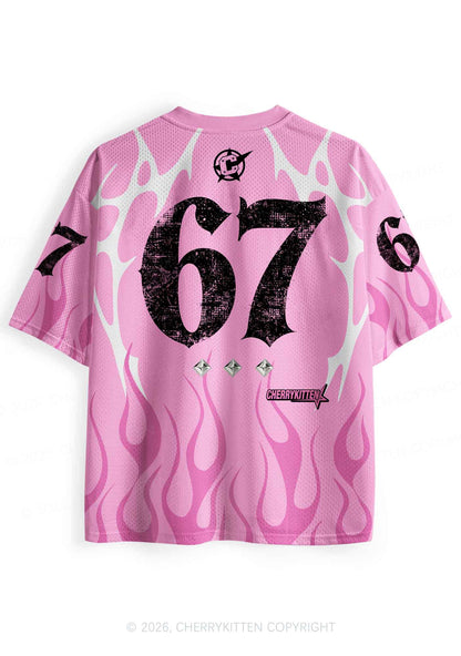 Choke Me Black Cross Y2K Sport Jersey Shirts Cherrykitten