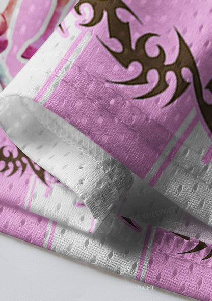 Custom Pink Horse Y2K Sport Jersey Shirts Cherrykitten