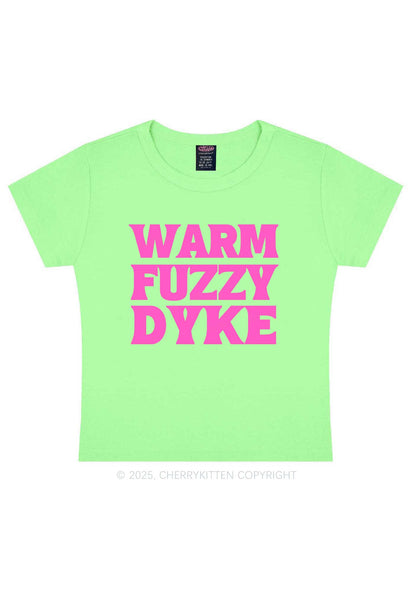 Warm Fuzzy Dyke Y2K Baby Tee Cherrykitten