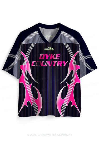 Dyke Country Pride Y2K Sport Jersey Shirts Cherrykitten