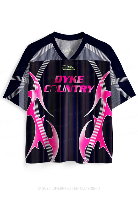 Dyke Country Pride Y2K Sport Jersey Shirts Cherrykitten