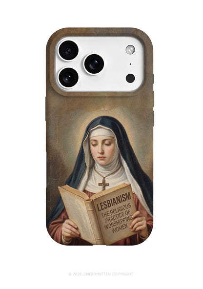 Lesbianism Nun Pride Y2K Phone Case Cherrykitten