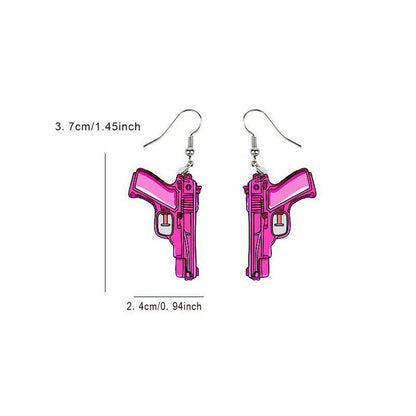 Y2K Pink Shoot Earrings Cherrykitten