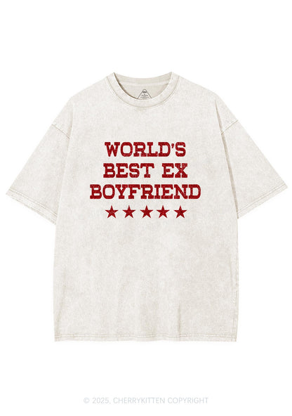 Glitter Best Ex Boyfriend Y2K Shirts Washed Tee Cherrykitten