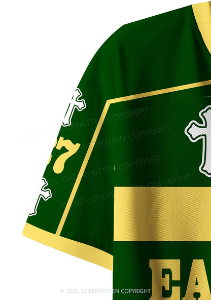 Custom Yellow Eat The Rich Y2K Crop Sport Jersey Shirts Cherrykitten