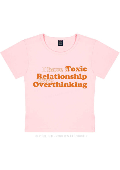 Toxic Relationship With Overthinking Y2K Baby Tee Cherrykitten