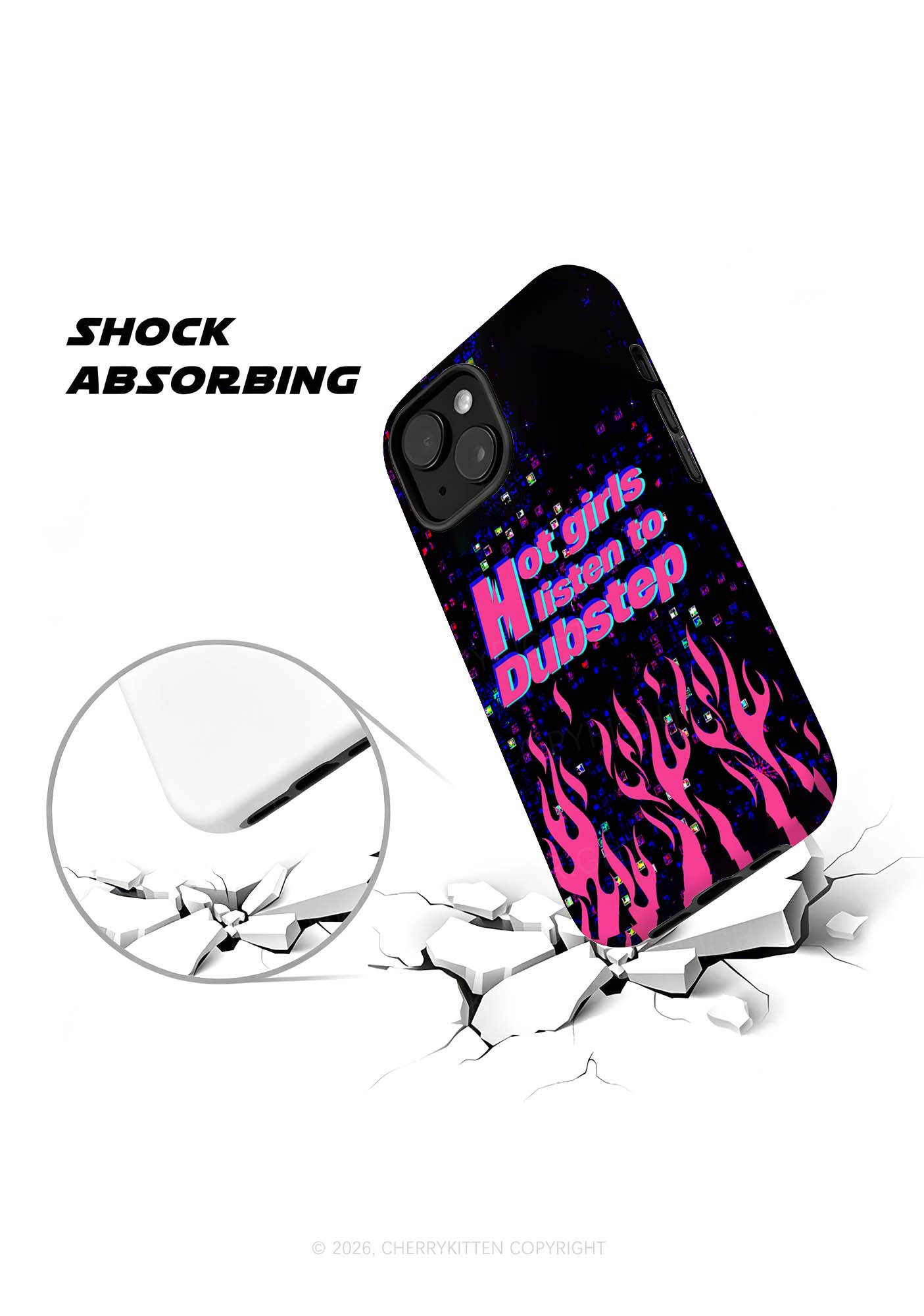 Hot Girls Listen To Dubstep Y2K Phone Case Cherrykitten