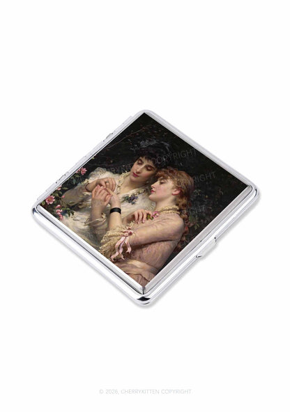 Vintage Victorian Women Art Pride Y2K Cigarette Case Cherrykitten
