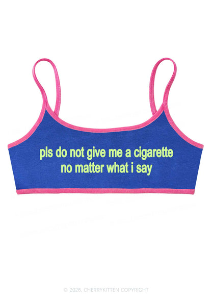 Dont Give Me Cigarette Y2K Super Crop Cami Cherrykitten