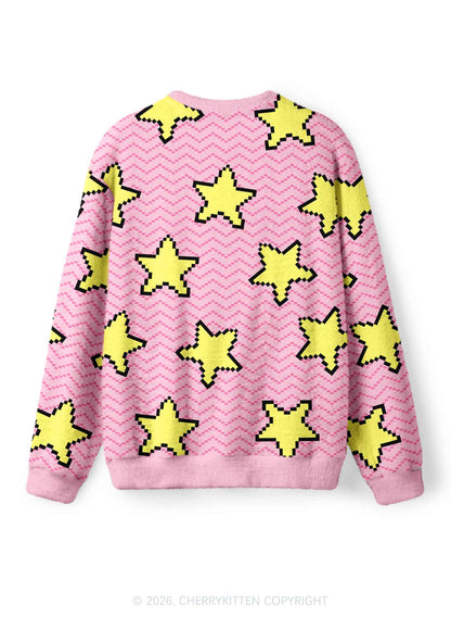 I Let Femmes Top Me Pride Y2K Christmas Knit Sweatshirt Cherrykitten