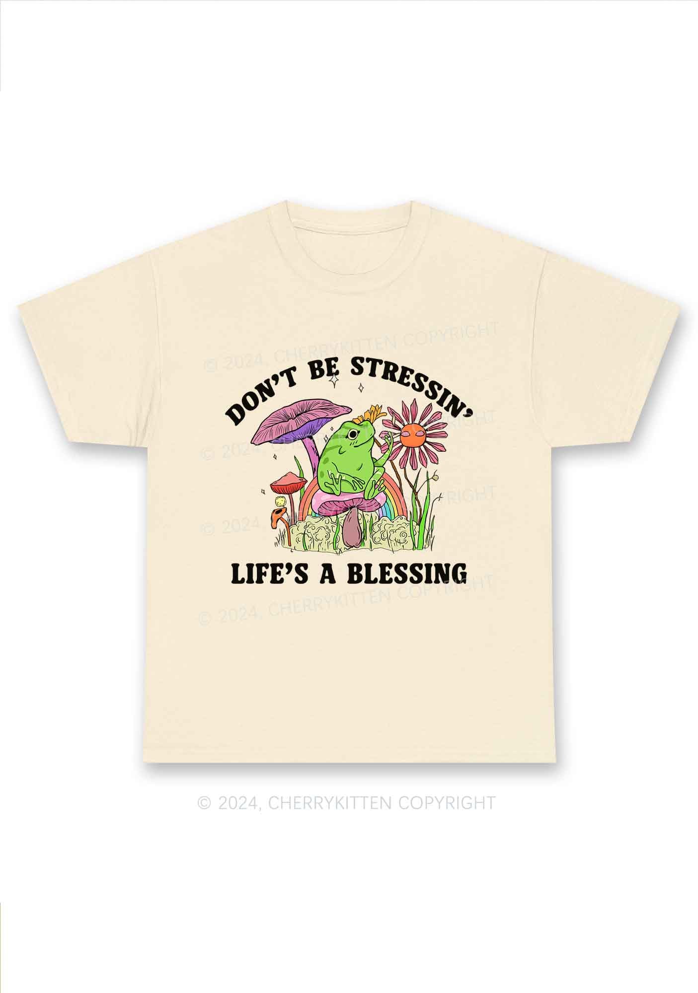 Don't Be Stressin Y2K Chunky Shirt Cherrykitten