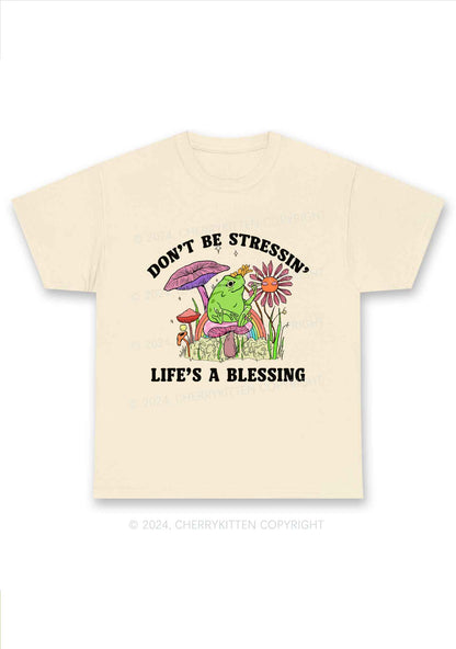Don't Be Stressin Y2K Chunky Shirt Cherrykitten