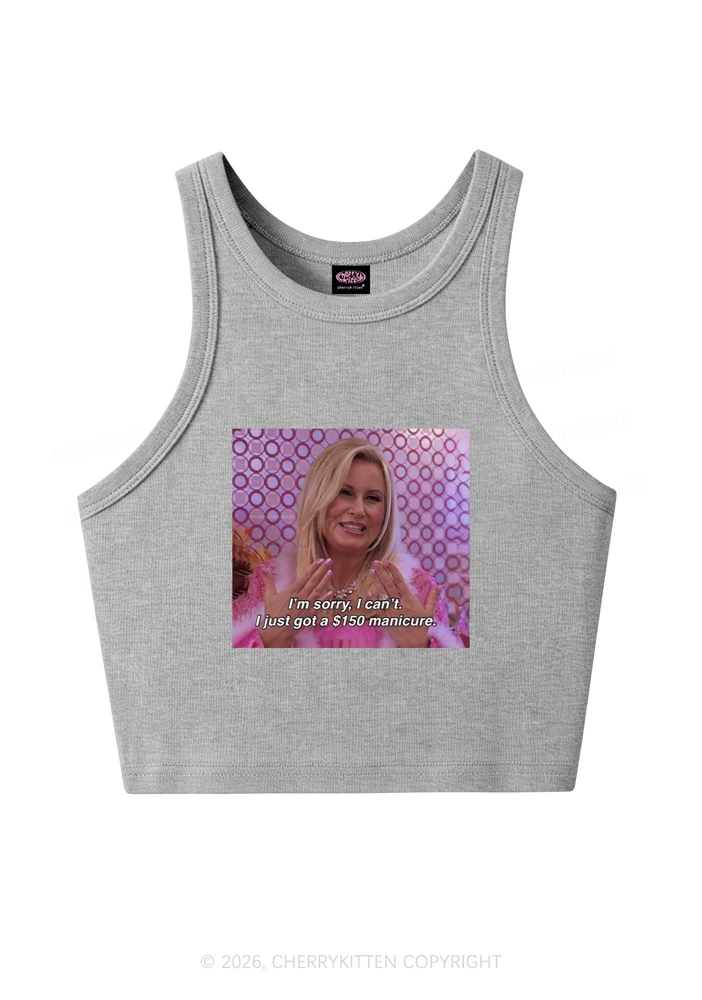 I Just Got Manicure Y2K Crop Tank Top Cherrykitten
