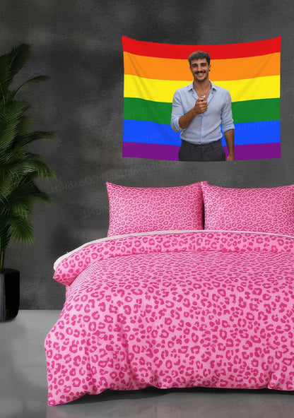 Custom Photo Pride Rainbow Flag Y2K Tapestry Cherrykitten