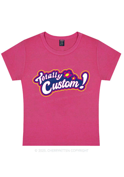 Totally Custom Y2K Baby Tee Cherrykitten