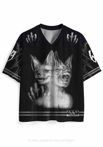 Halloween Two Head Monster Y2K Sport Jersey Shirts Cherrykitten