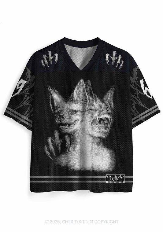 Halloween Two Head Monster Y2K Sport Jersey Shirts Cherrykitten