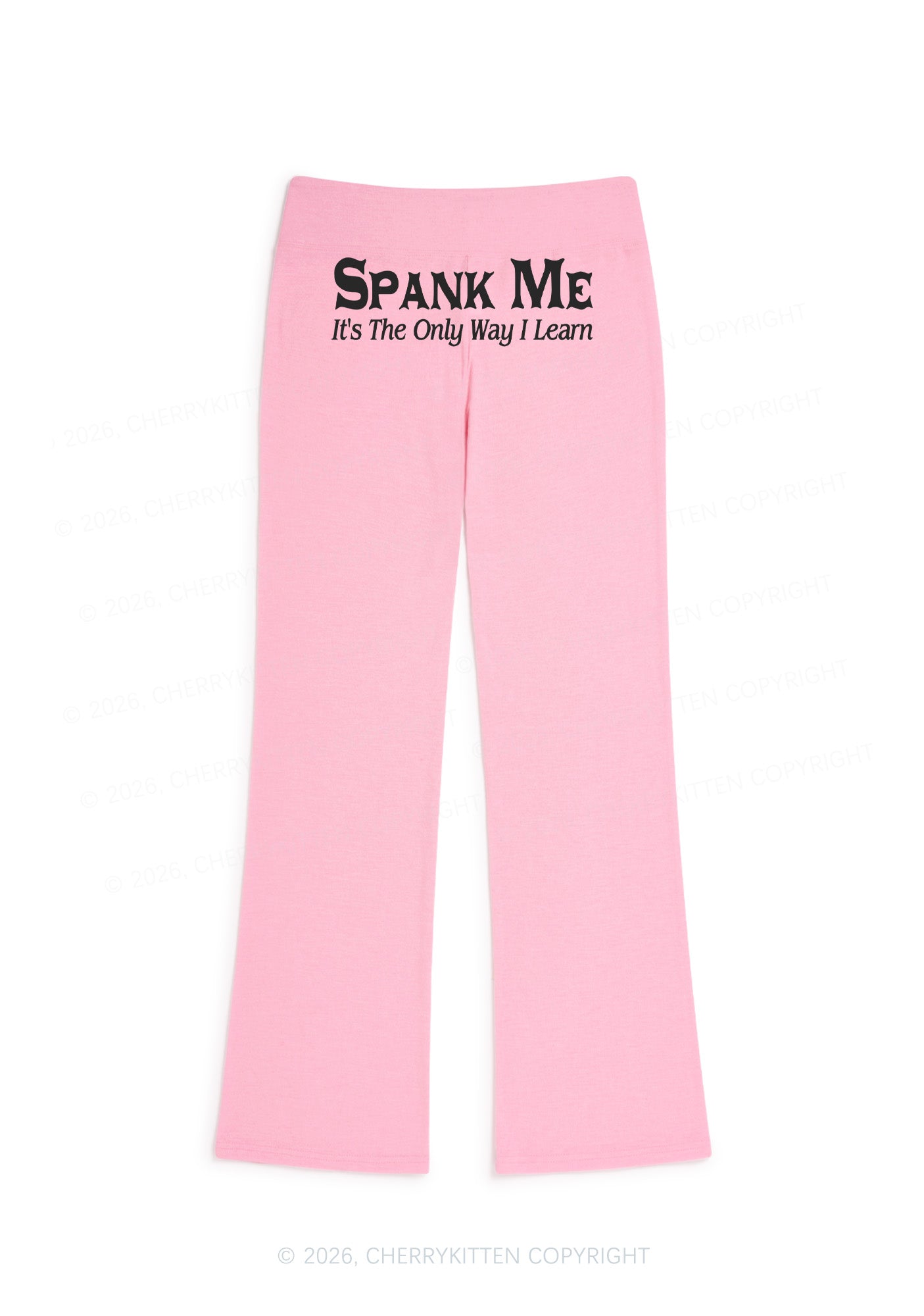 Spank Me Y2K Low Rise Drawstring Flare Pants Cherrykitten