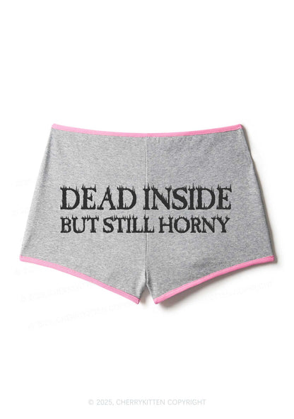 Dead Inside But Still Thirsty Y2K Booty Shorts Cherrykitten