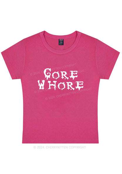 Curvy Gore Hore Y2K Baby Tee Cherrykitten