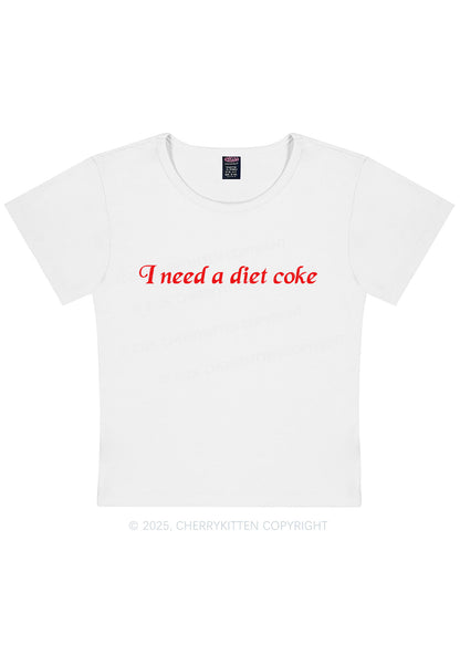 Curvy Diet Coke Y2K Baby Tee Cherrykitten
