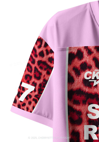 Custom Leopard Save Bike Ride Biker Y2K Crop Sport Jersey Shirts Cherrykitten