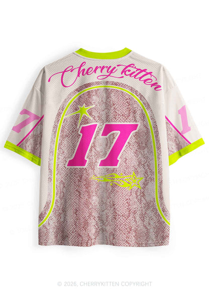 Masc Princess Snakeskin Texture Pride Y2K Sport Jersey Shirts Cherrykitten
