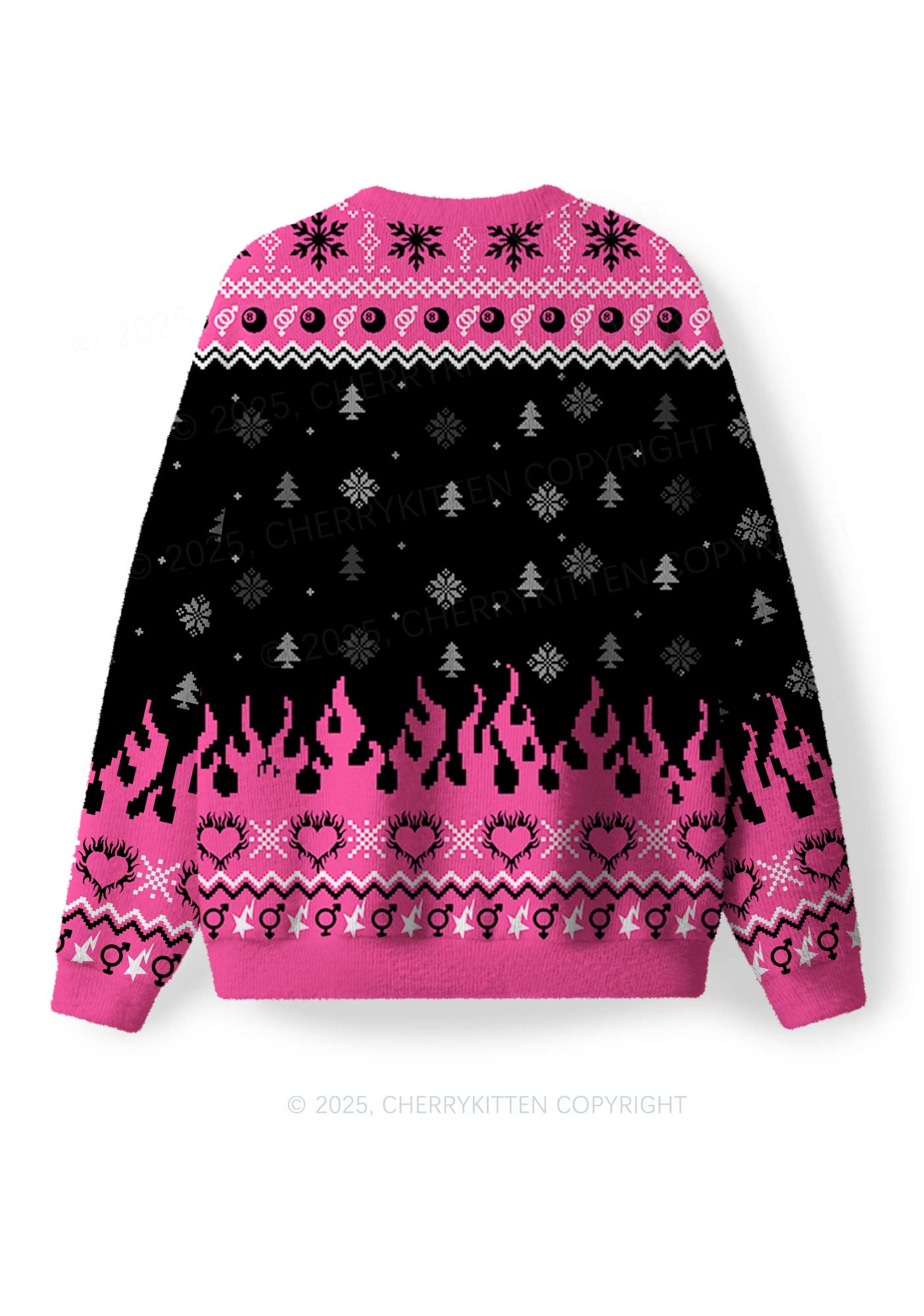 Slxt For My Gay BF Y2K Christmas Knit Sweatshirt Cherrykitten