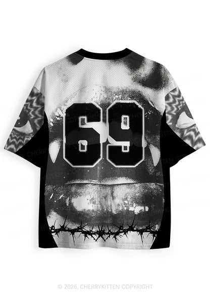 Halloween Vampire Lips Y2K Sport Jersey Shirts Cherrykitten