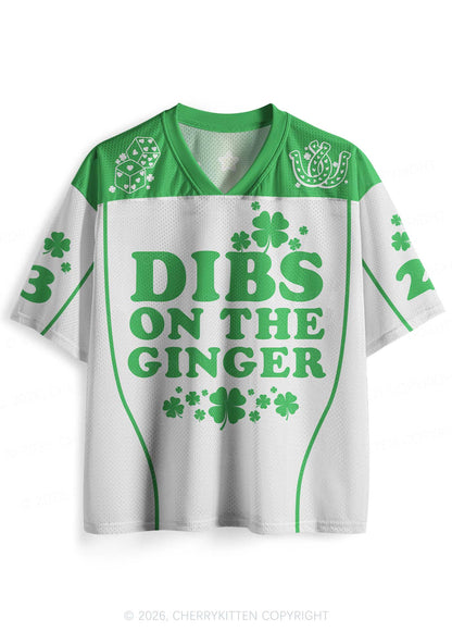 Custom White Dibs On The Ginger St Patricks Y2K Sport Jersey Shirts Cherrykitten