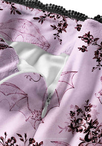 Pink Bat Y2K Print Midi Skirt Cherrykitten