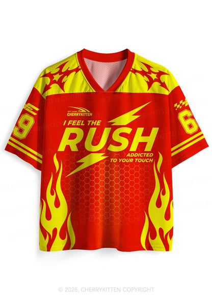 I Feel The Rush Y2K Sport Jersey Shirts Cherrykitten