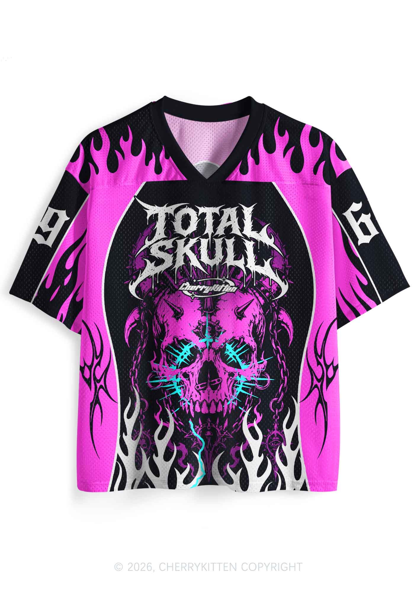 Halloween Total Skull Y2K Sport Jersey Shirts Cherrykitten