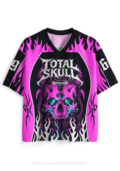 Halloween Total Skull Y2K Sport Jersey Shirts Cherrykitten