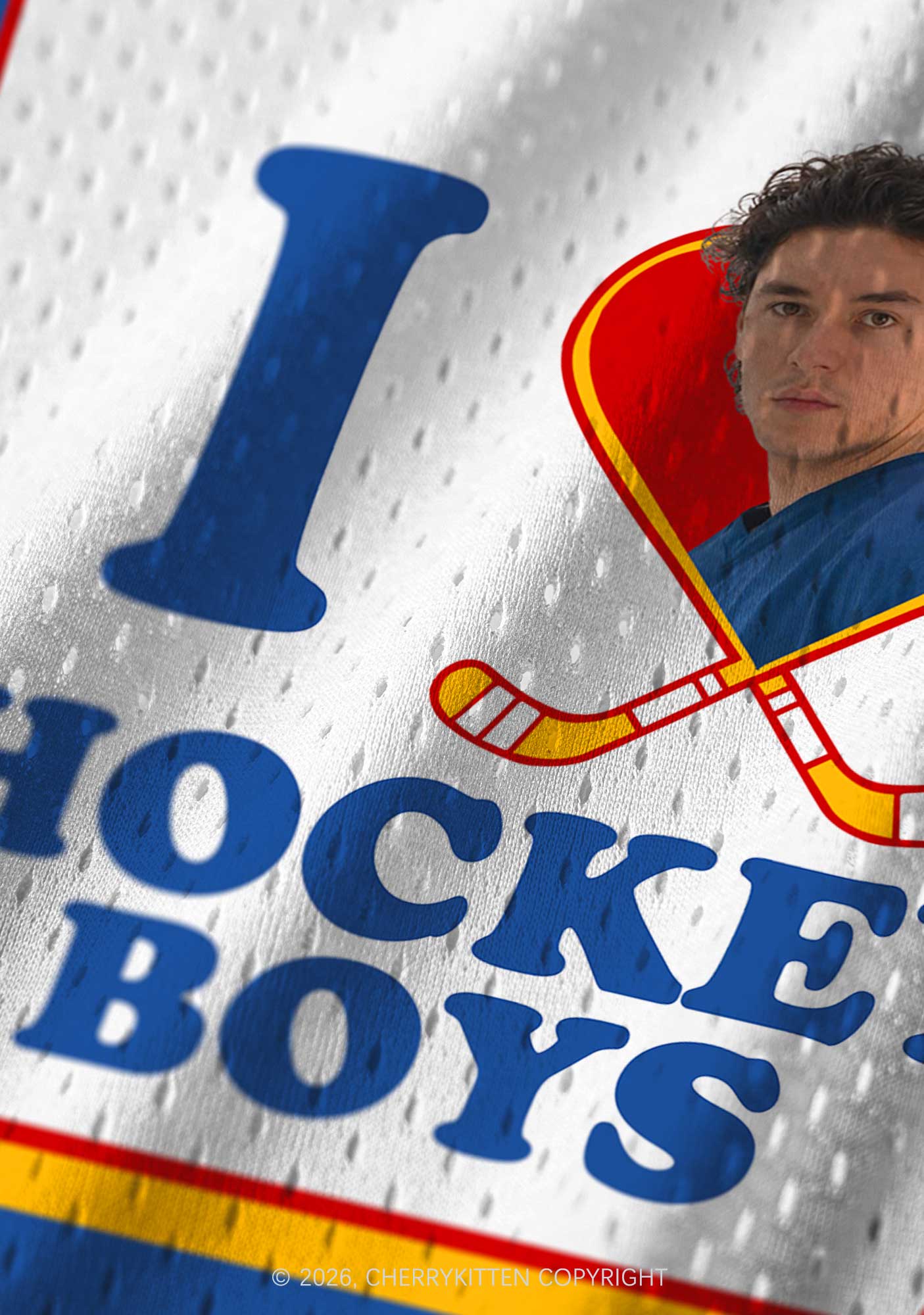 I Love Hockey Boy DL Y2K Sport Jersey Tank Cherrykitten