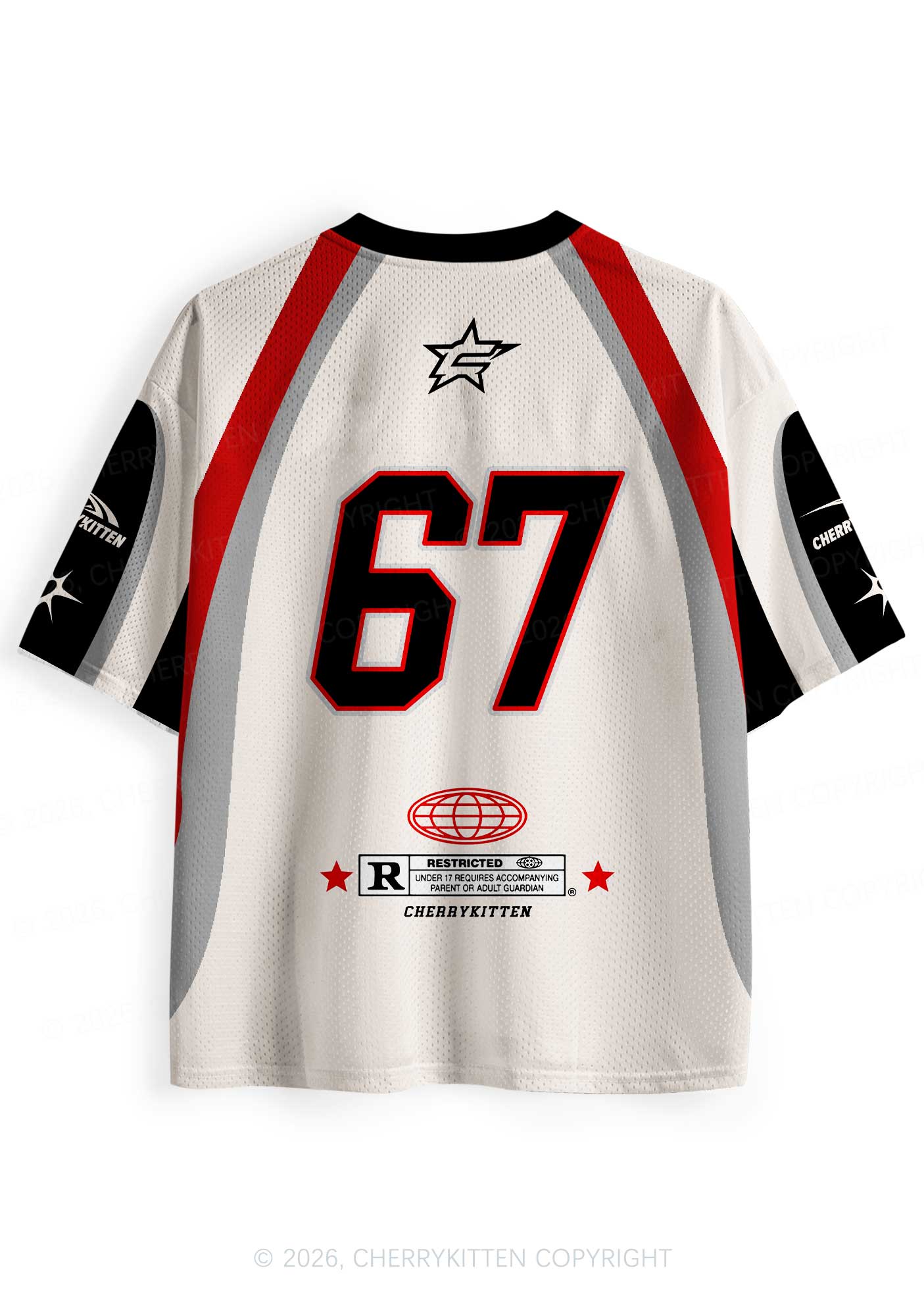 Creamy White He Him Hole Pride Y2K Sport Jersey Shirts Cherrykitten