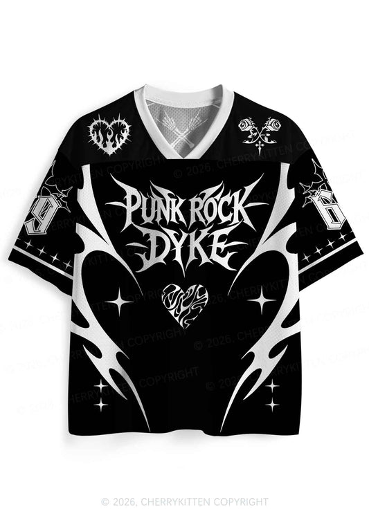 Punk Rock Dyke Pride Y2K Sport Jersey Shirts Cherrykitten