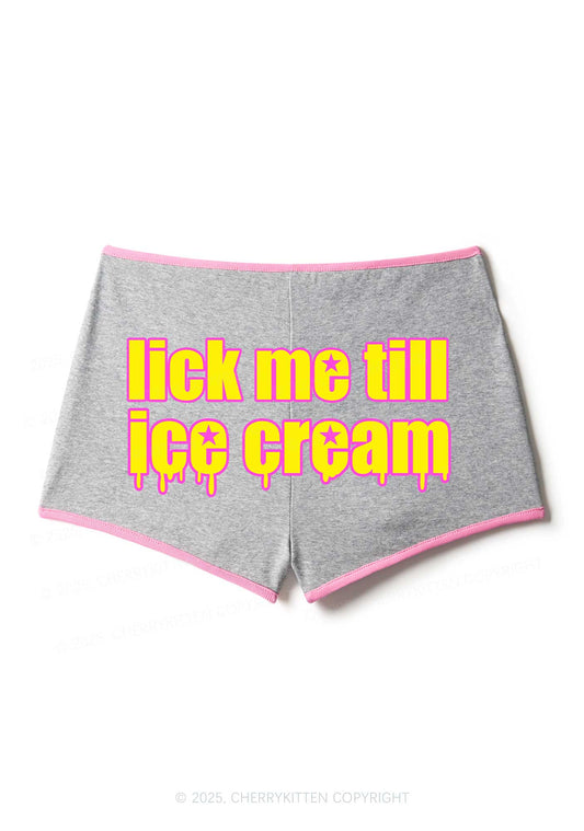 Lick Me Till Ice Cream Y2K Booty Shorts Cherrykitten