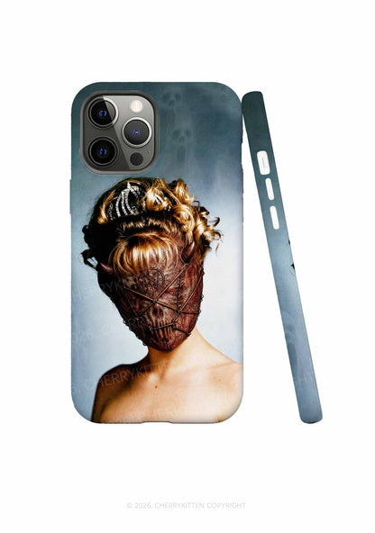 Halloween Demon Mask Woman Y2K Phone Case Cherrykitten