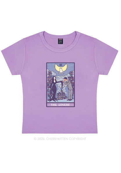 Halloween The Lovers Y2K Baby Tee Cherrykitten