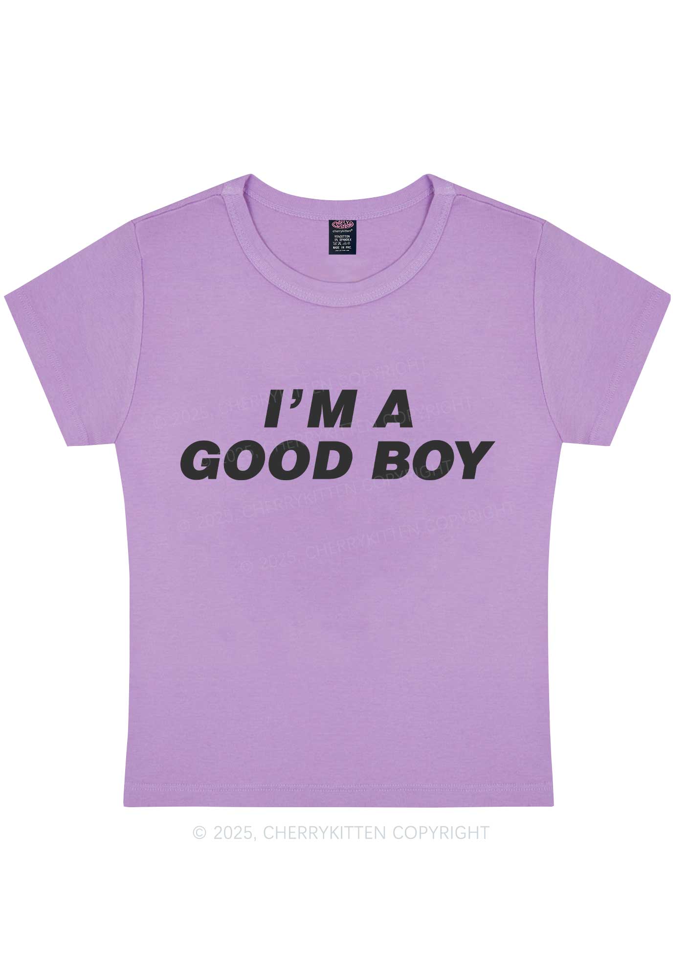Im A Good Boy Y2K Baby Tee Cherrykitten