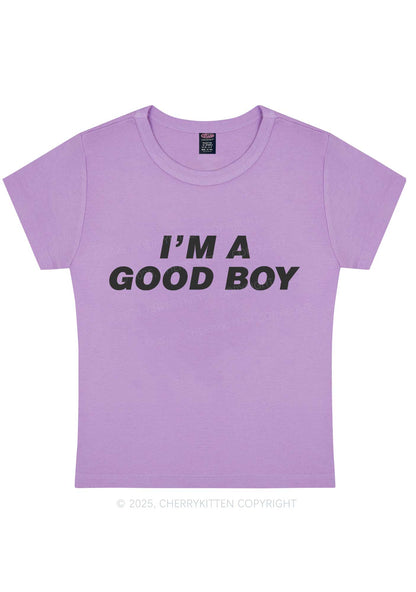 Im A Good Boy Y2K Baby Tee Cherrykitten