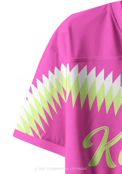 Custom Cyber Pink Ketamxxe Cross Y2K Crop Sport Jersey Shirts Cherrykitten